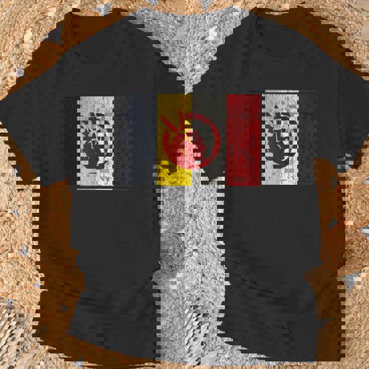 Distressed Movimento Indiano Americano Maglietta Regalos para ancianos