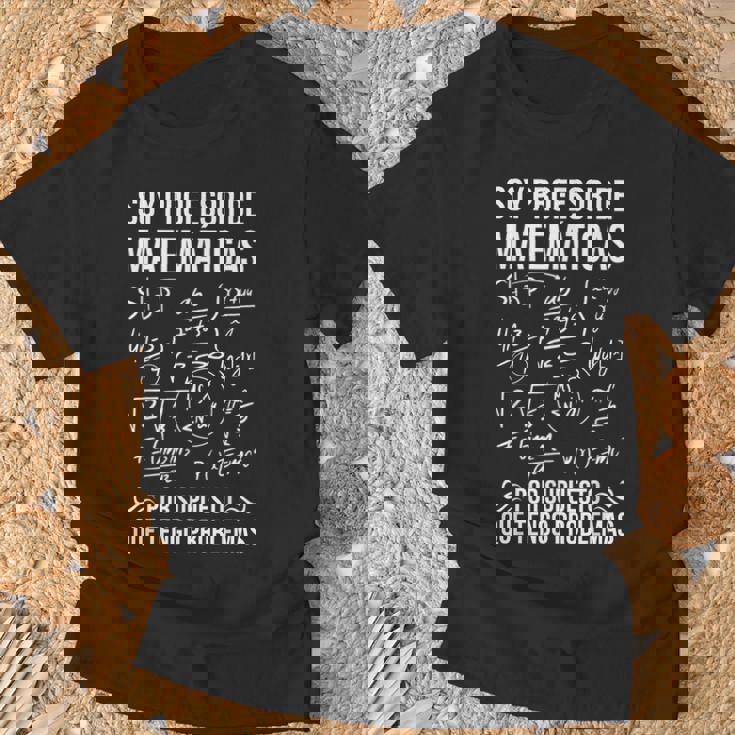 Divertido Profesor De Matemáticas Profesor Nerd Geek Camiseta unisex Regalos para ancianos