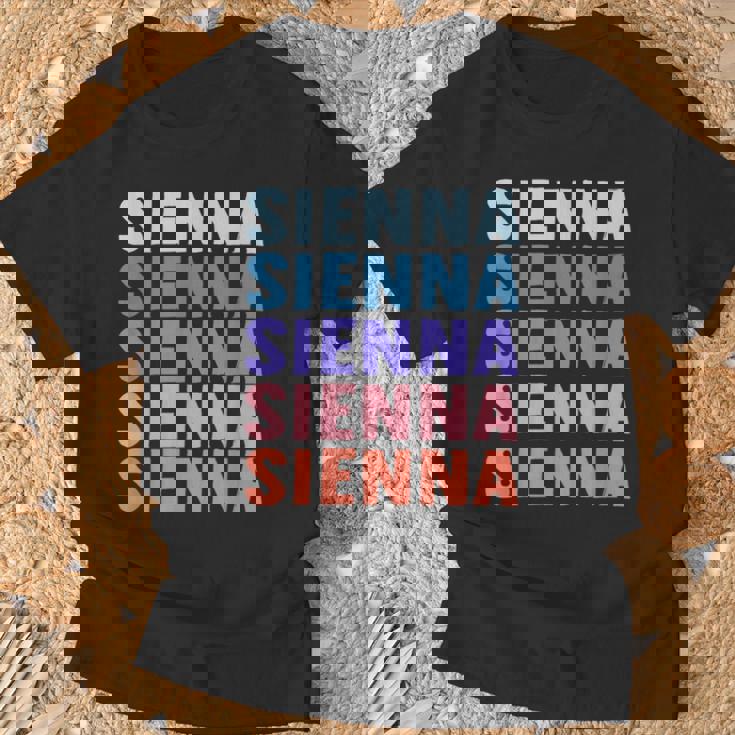 Divertido Regalo Nombre Sienna Personalizado Primer Nombre Camiseta unisex Regalos para ancianos