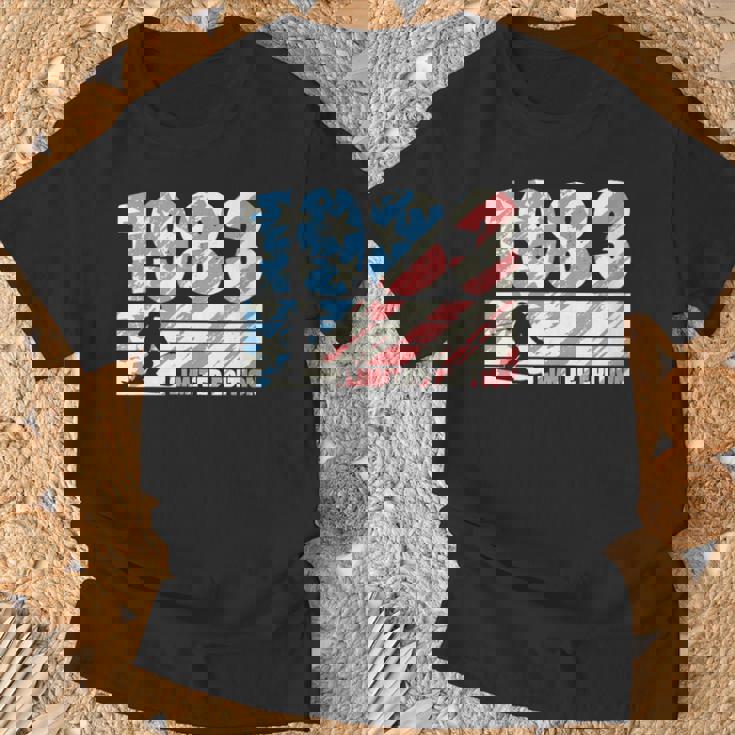 Donna Anno Di Nascita 1983 Edizione Limitata 80S Stile Sci Compleanno Con Collo A Maglietta Regalos para ancianos