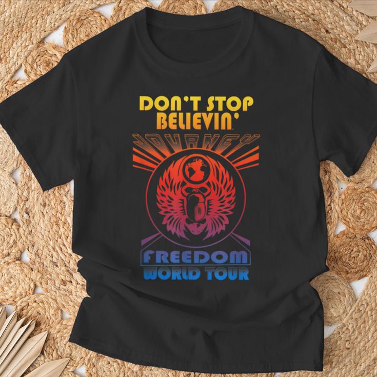 Don't Stop Believin' Freedom T-Shirt Geschenke für alte Männer