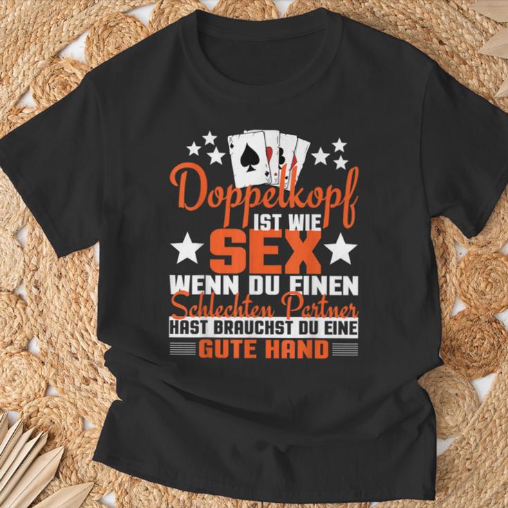 Doppelkopf Doppelkopf Ist Wie Sex T-Shirt Geschenke für alte Männer