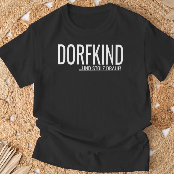 Dorfkind Und Stolz Drauf S T-Shirt Geschenke für alte Männer