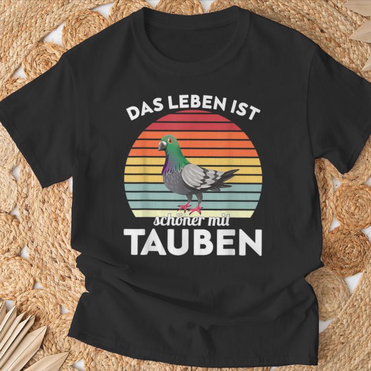 With Dove Das Leben Ist Schönmit Tauben T-Shirt Geschenke für alte Männer