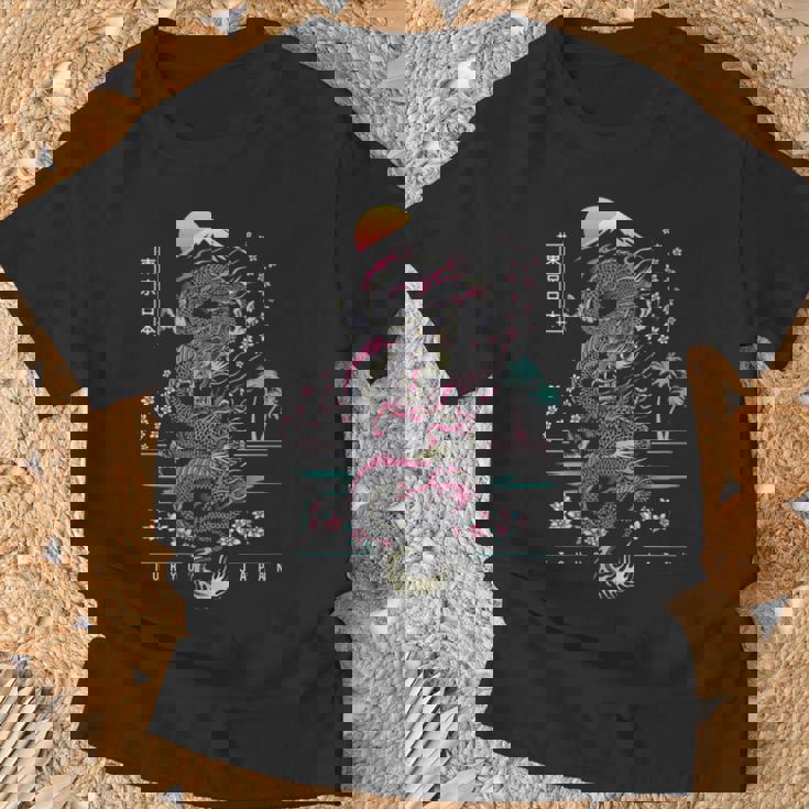 Dragon Japonais Tokyo Inspiré De L'asiatique Style Rétro Des Années 80 T-Shirt Cadeaux pour les vieillards