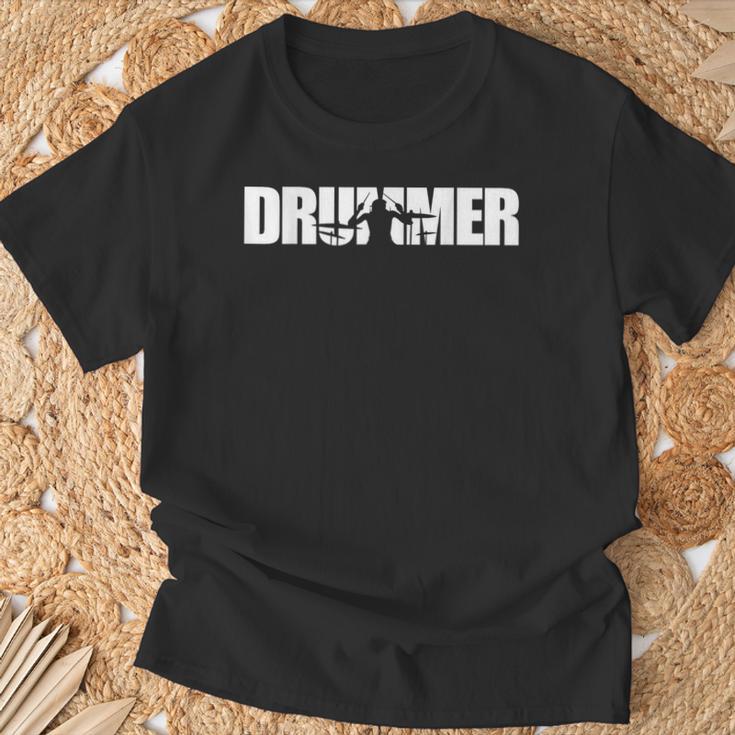 Drummer Drummer T-Shirt Geschenke für alte Männer