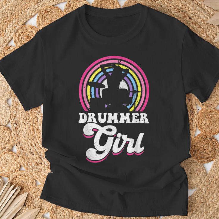 Drummer Girl Women's T-Shirt Geschenke für alte Männer