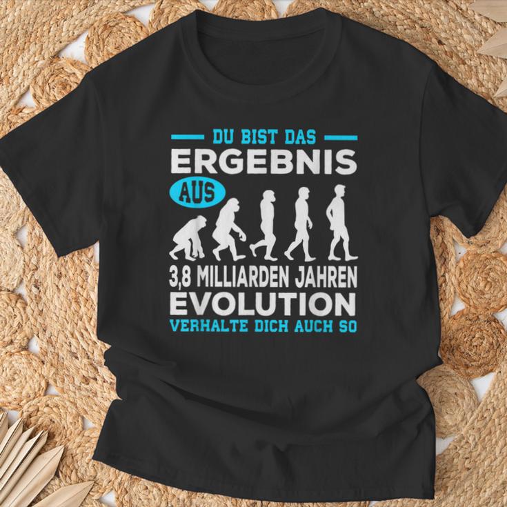 Du Bist Das Ergebnis Aus 38 Billion Jahre Evolution T-Shirt Geschenke für alte Männer