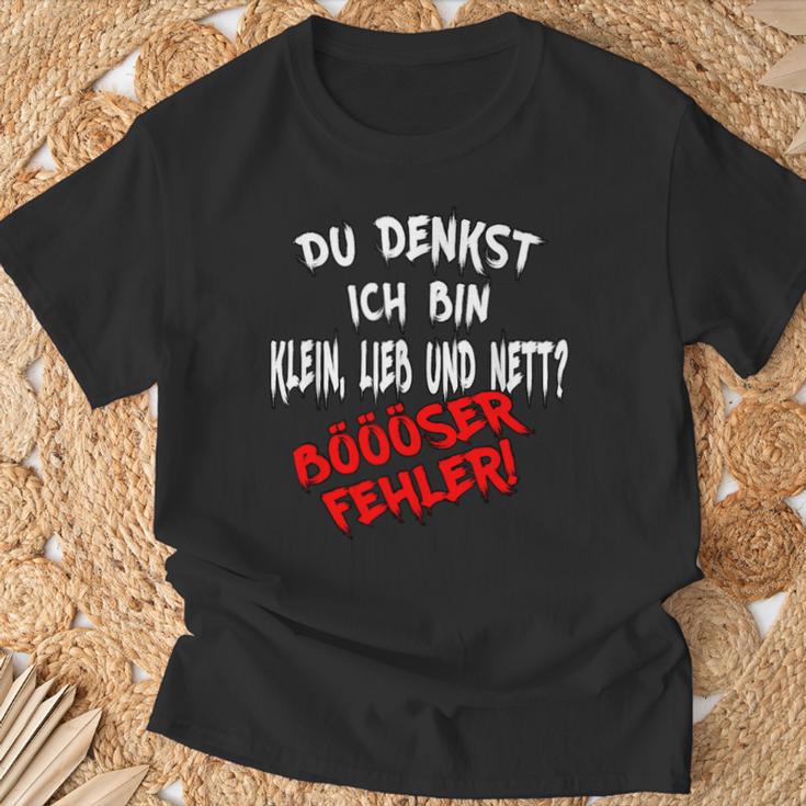 Du Denkst Ich Bin Klein Lieb & Nett Böser Fehler T-Shirt Geschenke für alte Männer