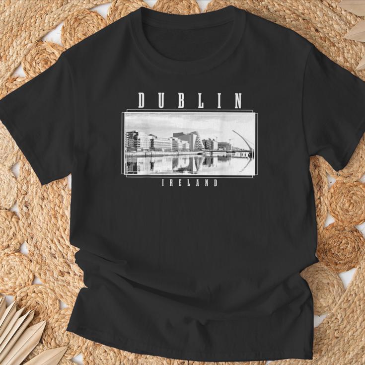 Dublin Irelandintage Souvenir Skyline Uk Dublin T-Shirt Geschenke für alte Männer