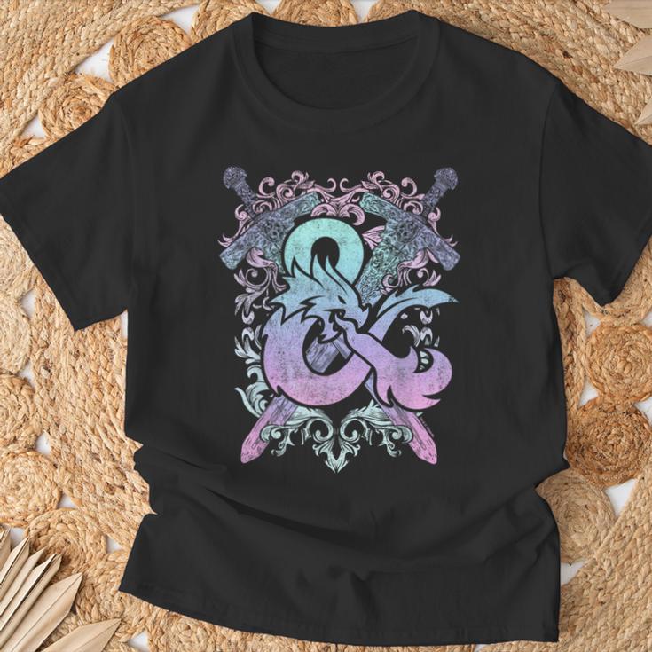 Dungeons & Dragons Ampersand Pastel Logo T-Shirt Geschenke für alte Männer