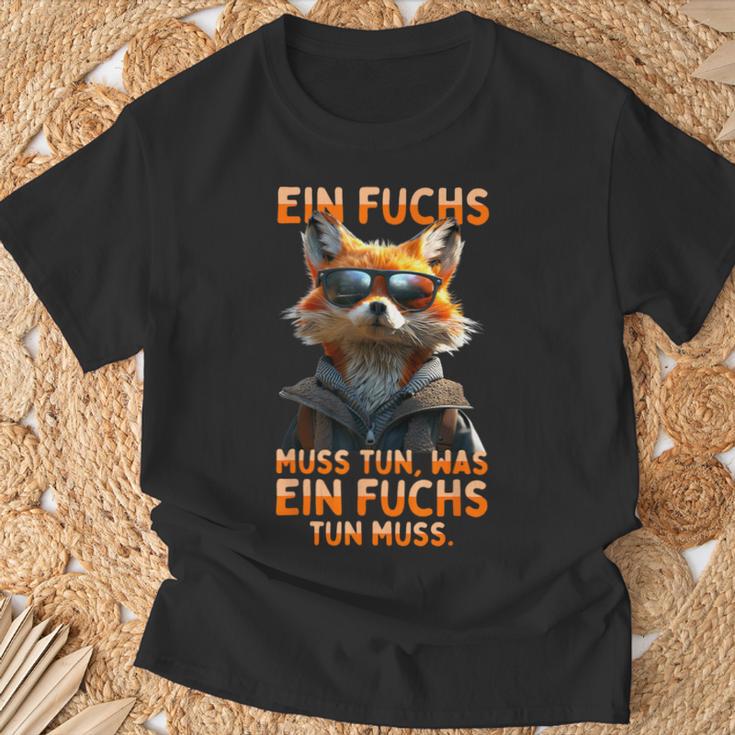 Ein Fuchs Muss Tun Was Fuchs Don Muss Füchse T-Shirt Geschenke für alte Männer