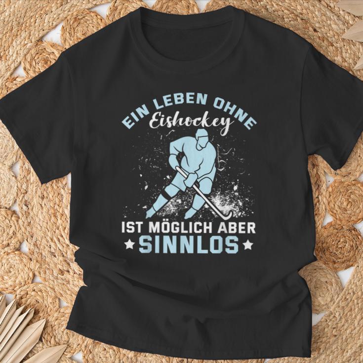 Ein Leben Ohne Eishockey Ein Leben Ohne Eishocke T-Shirt Geschenke für alte Männer