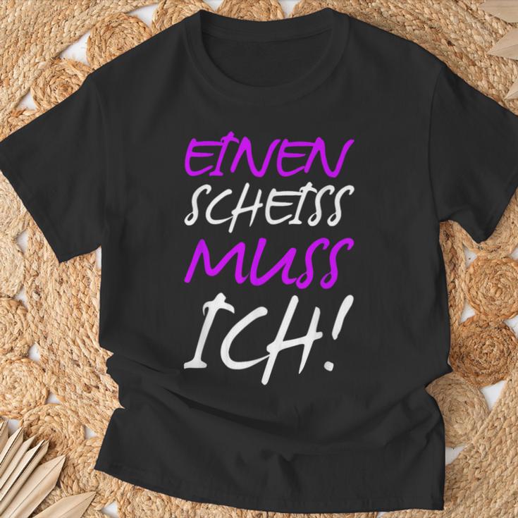 Einen Scheiss Muss Ich Saying Humor Women T-Shirt Geschenke für alte Männer