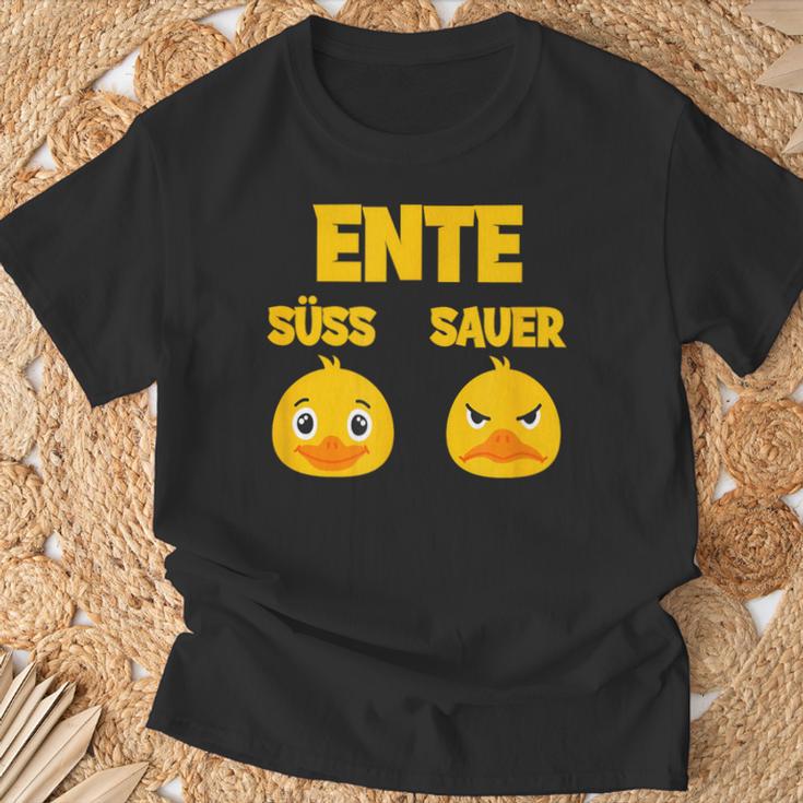 Ente Süß Sauer Lustig Witzig Koch Landwirt T-Shirt Geschenke für alte Männer