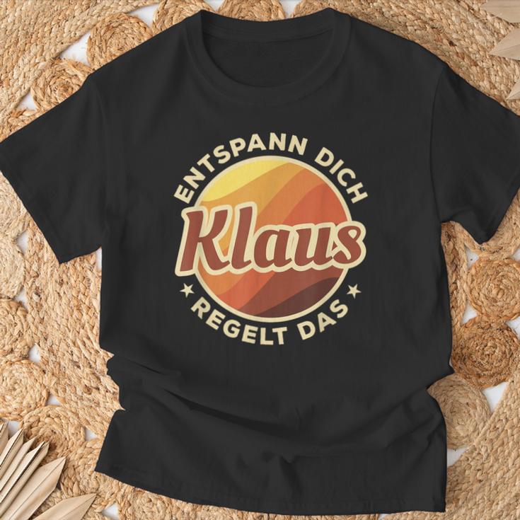 Entspann Dich Klaus Regelt Das T-Shirt Geschenke für alte Männer