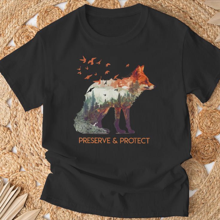 Environmental Protection Species Protection Rettet Die Erde Animal Protection T-Shirt Geschenke für alte Männer