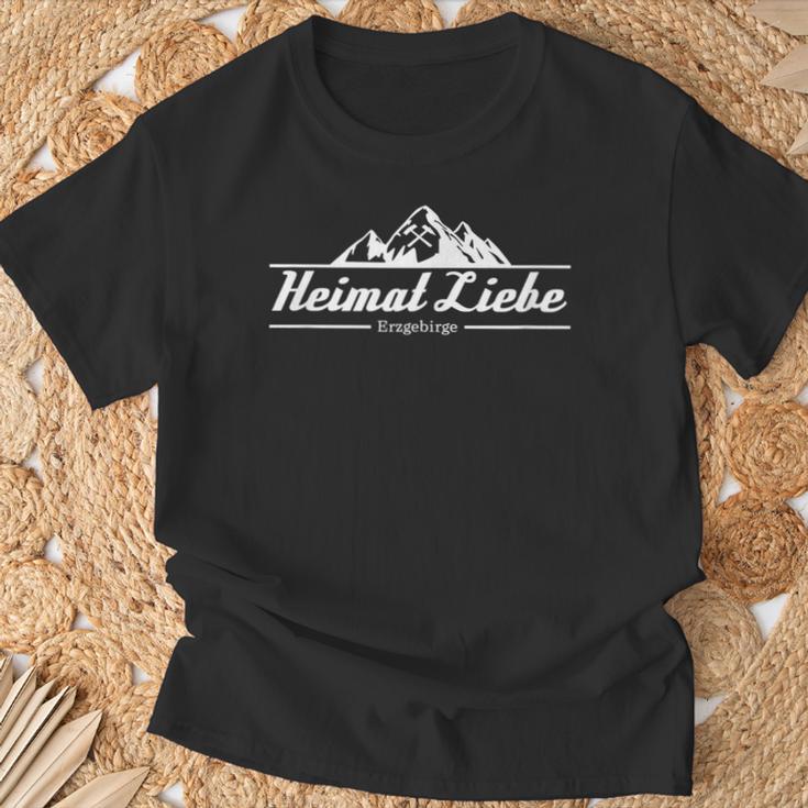 Erzgebirge Heimatliebe T-Shirt Geschenke für alte Männer