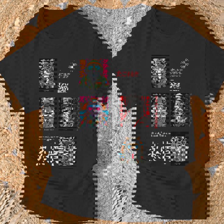 Escadrille Neko De Tokyo T-Shirt Cadeaux pour les vieillards