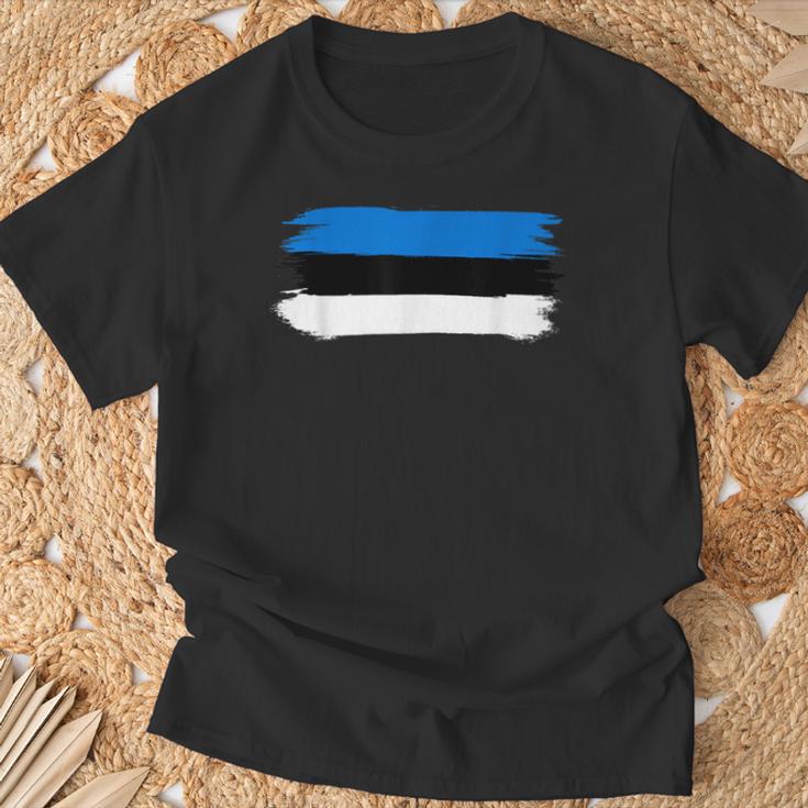 Estonia Estonia Maps Estonia Flag For Women T-Shirt Geschenke für alte Männer