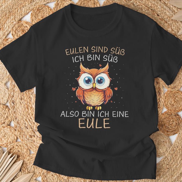 Eule Eulen Sind Süß Ich Bin Süß Also Bin Ich Eine Eule T-Shirt Geschenke für alte Männer