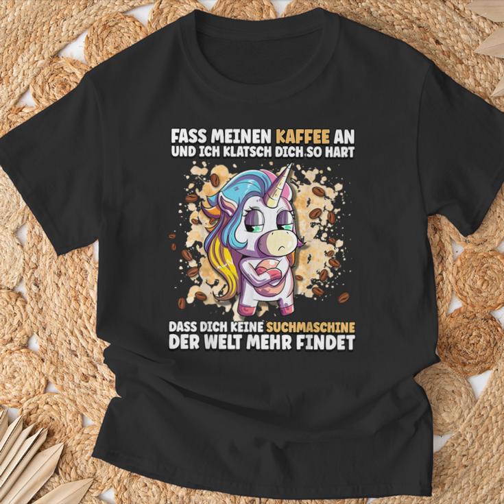 Fass Mein Kaffee An Und Ich Klappsch Dich So Hart S T-Shirt Geschenke für alte Männer