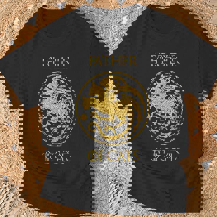 Father Of Cats Camicia Per Gatto E Papà Maglietta Regalos para ancianos