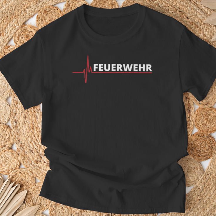 Feuerwehr Fire Brigade S T-Shirt Geschenke für alte Männer