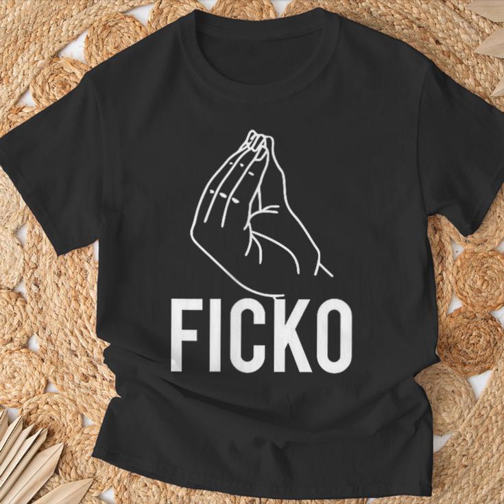 Ficko Hand Sign Italian Gesture T-Shirt Geschenke für alte Männer