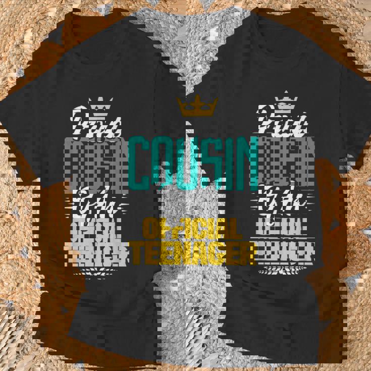 Fier Cousin D'un Adolescent Officiel Famille D'anniversaire T-Shirt Cadeaux pour les vieillards