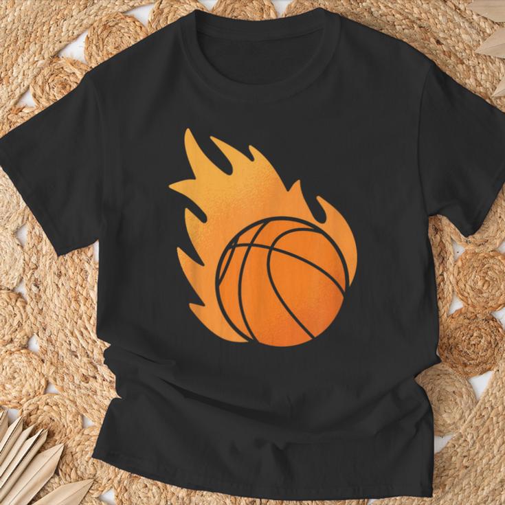 Fire Basketball T-Shirt Geschenke für alte Männer