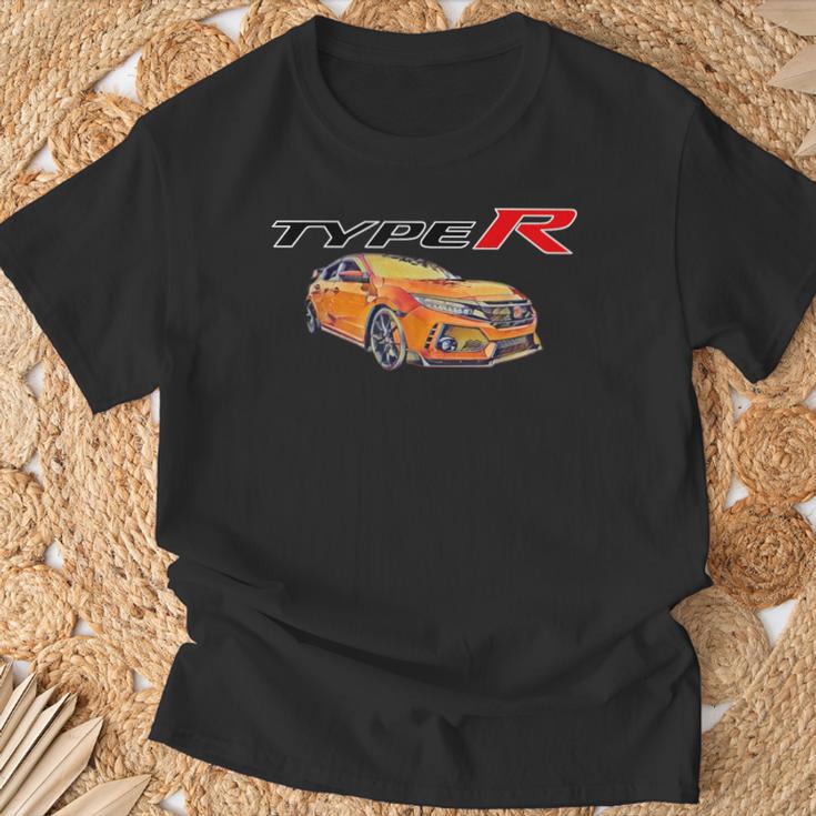 Fk8 Civic Type R Retro Style T-Shirt Geschenke für alte Männer