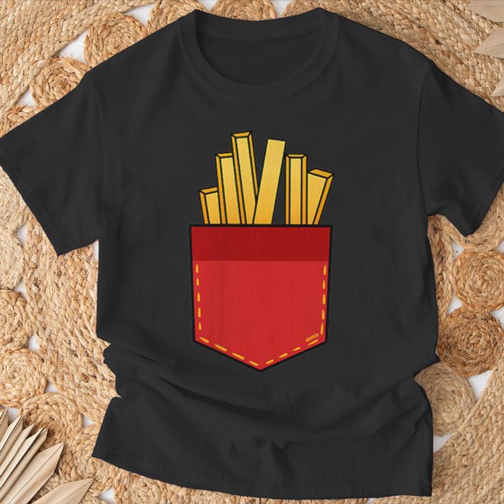 Fommes French Fries Fritten In My Bag T-Shirt Geschenke für alte Männer