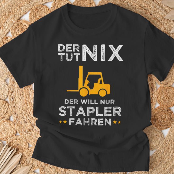 Forklift Driver Forklift Truck Warehouse T-Shirt Geschenke für alte Männer