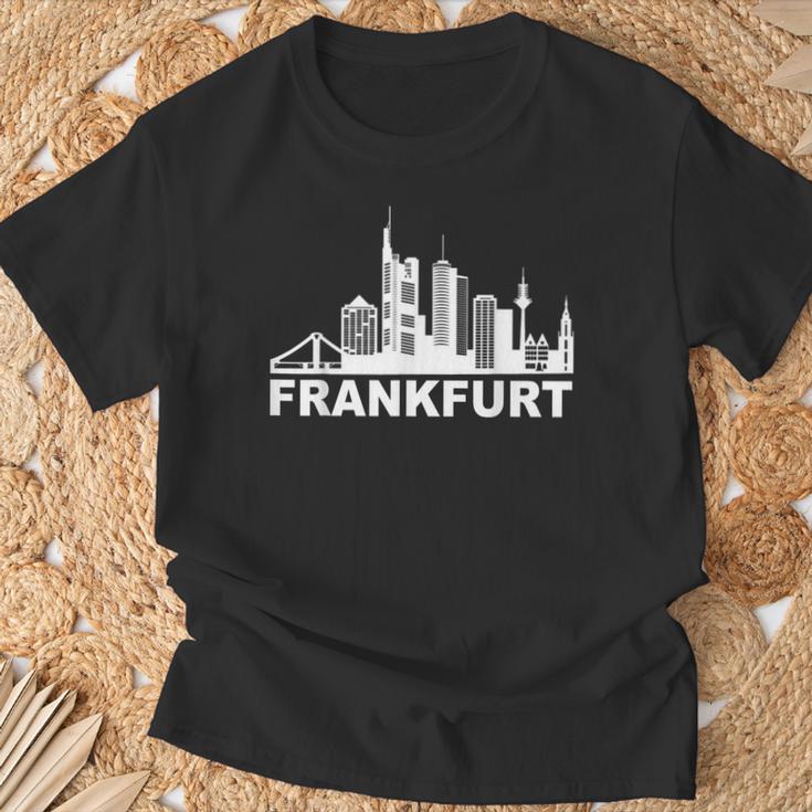 Frankfurt Am Main Skyline Frankfurter Hessen Frankfurt T-Shirt Geschenke für alte Männer