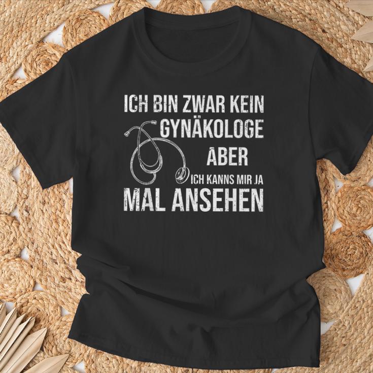 Frauenarzt Sanitäter Ich Bin Zwar Kein Gynaekologist T-Shirt Geschenke für alte Männer