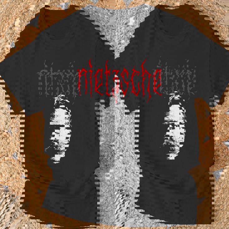 Friedrich Nietzsche Heavy Metal Filosofo Maglietta Regalos para ancianos