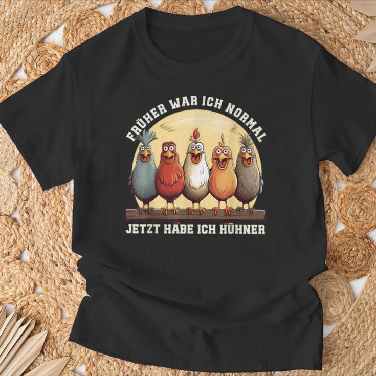 Früher War Ich Normal Jetzt Habe Ich Hühner Chicken T-Shirt Geschenke für alte Männer