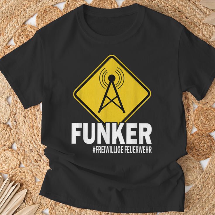 Funker Sayings Funkeroluntige Fire Brigade T-Shirt Geschenke für alte Männer