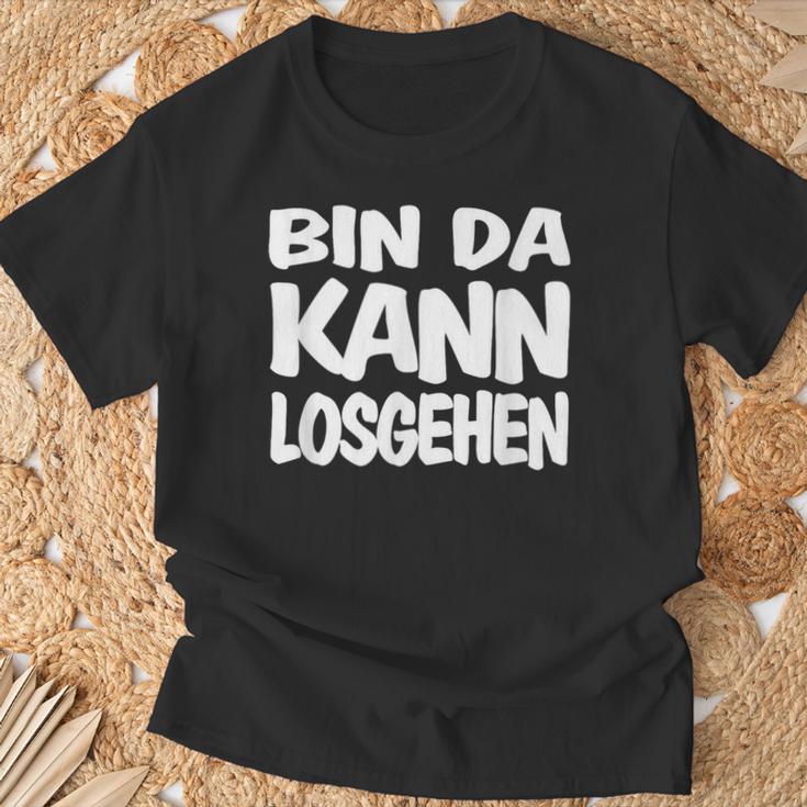 Bin Da Kann Losgehgehen T-Shirt Geschenke für alte Männer