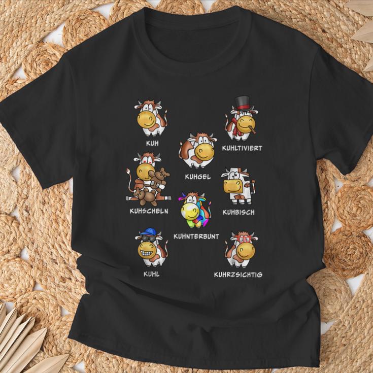 Cows Herd With Wortwitz Word Game Kuhl Cow T-Shirt Geschenke für alte Männer