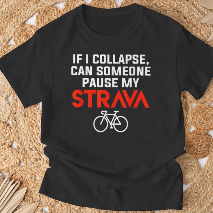 Cycling Break My Strava T-Shirt Geschenke für alte Männer