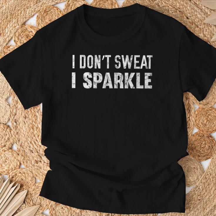 I Don't Sweat I Sparkle Workout T-Shirt Geschenke für alte Männer