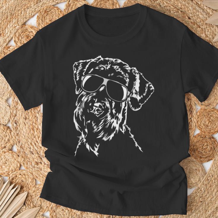 Giant Schnauzer Cool Sunglasses Dog T-Shirt Geschenke für alte Männer