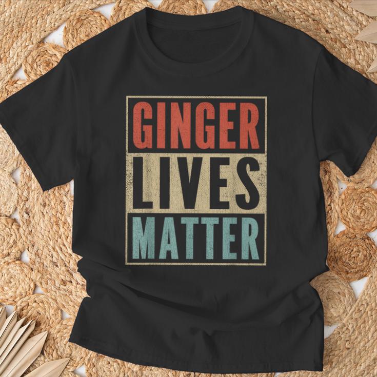 Ginger Lives Matter Retro Colours Redhead T-Shirt Geschenke für alte Männer