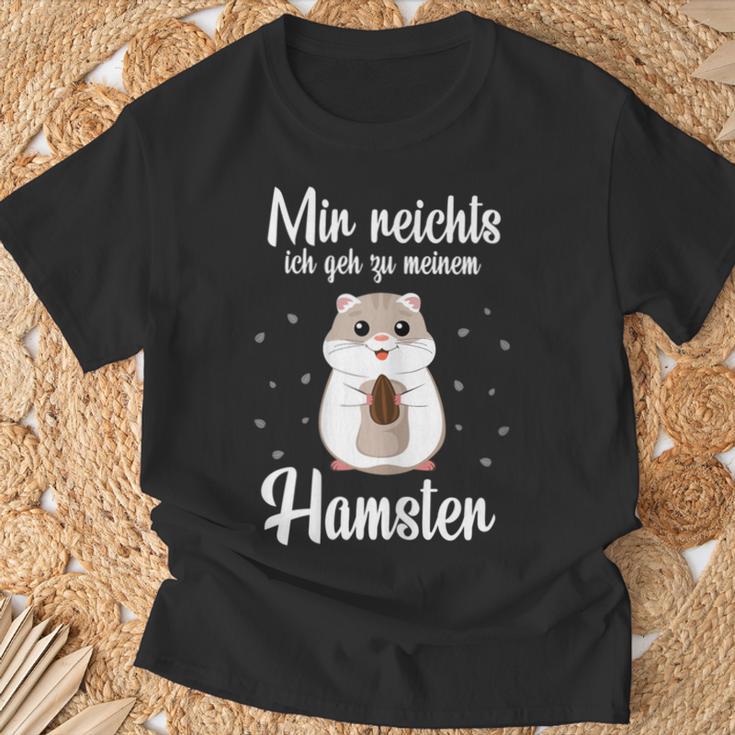 Hamster Mama Mir Reichts Ich Geh Zu Meinem Hamster T-Shirt Geschenke für alte Männer