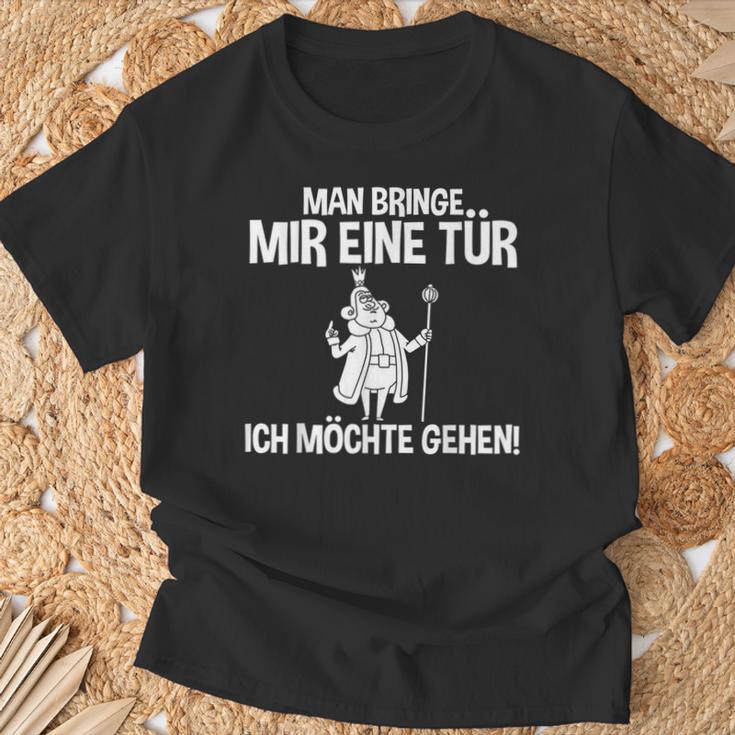 Man Bringe Mir Eine Tür Man Bringe Mir Eine Tür T-Shirt Geschenke für alte Männer