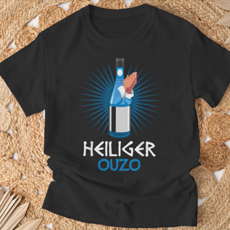 Ouzo Greek Brandy T-Shirt Geschenke für alte Männer