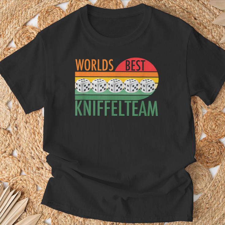 Retro Graphic For Teamintage Kniffel S T-Shirt Geschenke für alte Männer