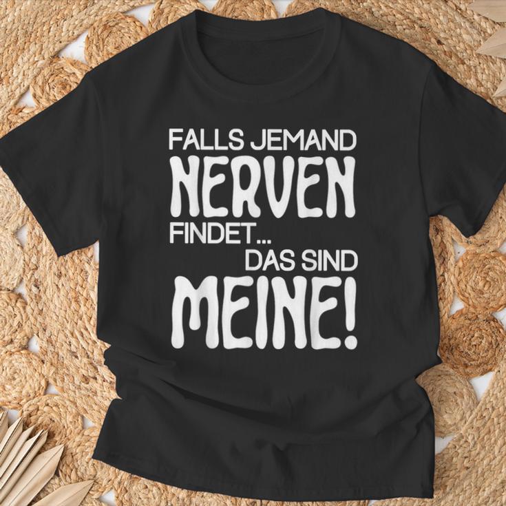 Slogan Falls Someone Meine Nerven Findet T-Shirt Geschenke für alte Männer